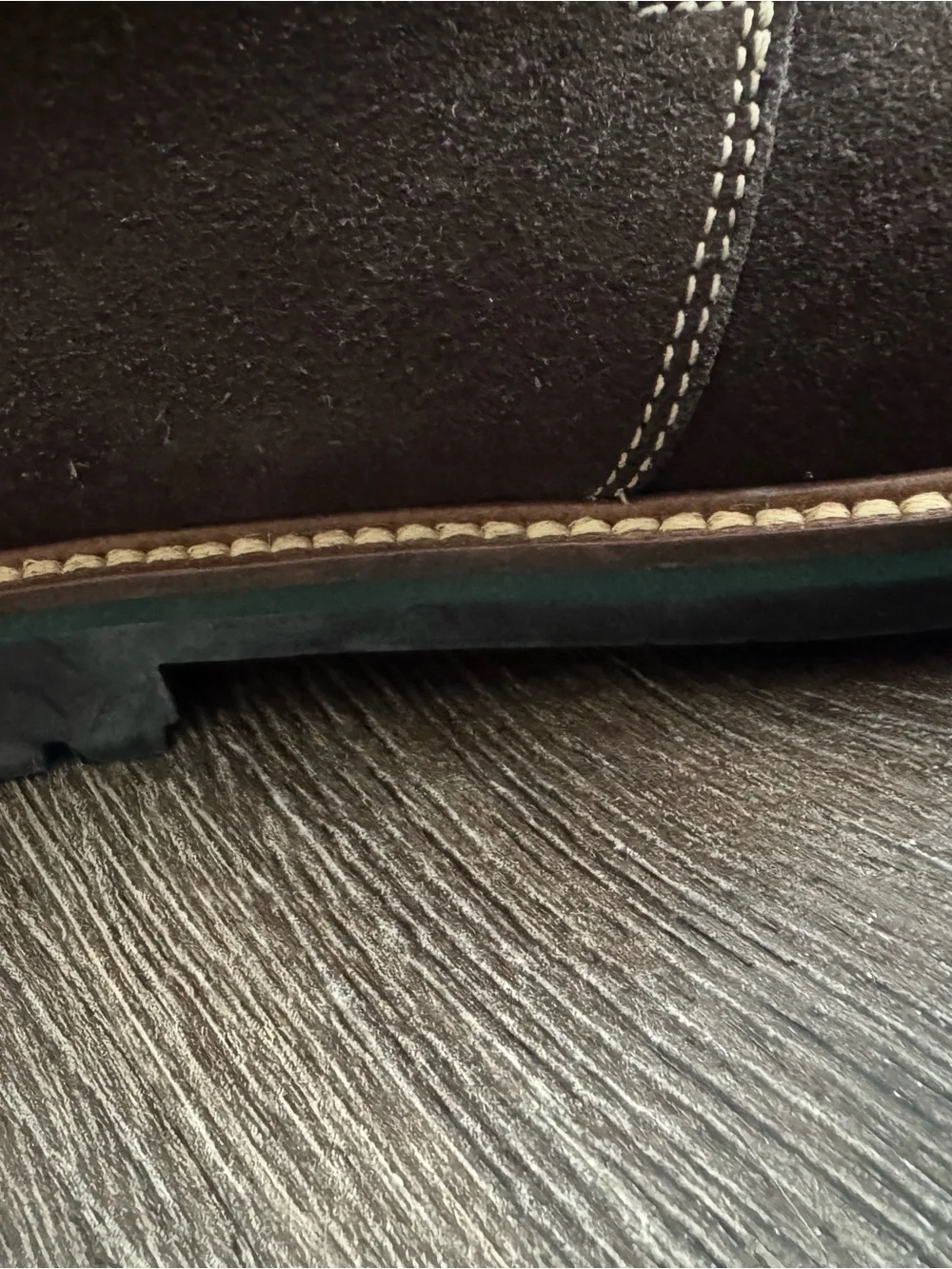 New! Martin Dingman Dark Brown Suede Chukka Boots with Shearling Collar